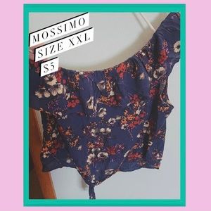 Short Sleeve One Shoulder Top